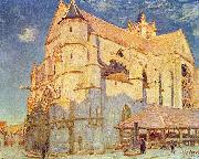 Alfred Sisley Kirche von Moret Spain oil painting artist